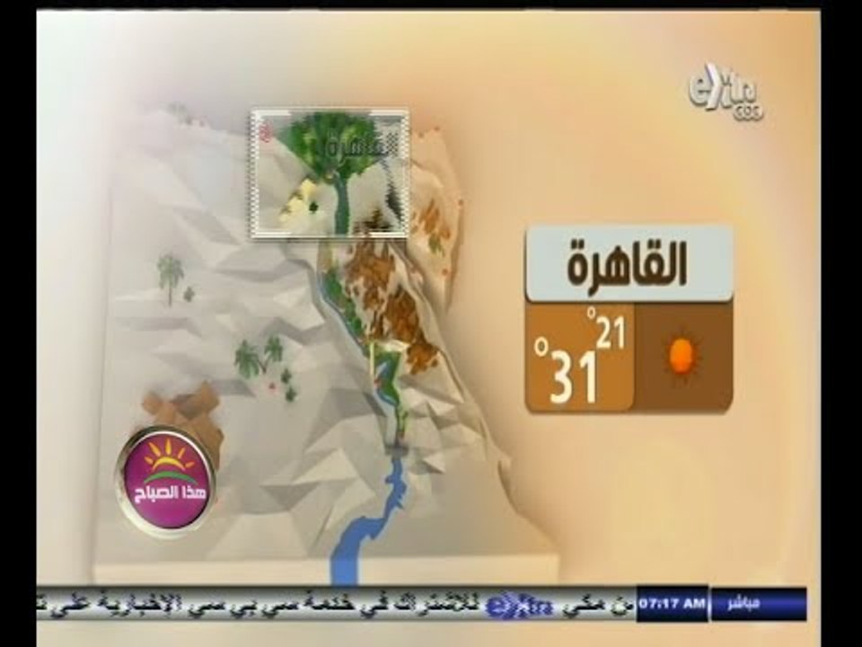 #هذا_الصباح | الطقس معتدل على السواحل الشمالية مائل للحرارة على القاهرة