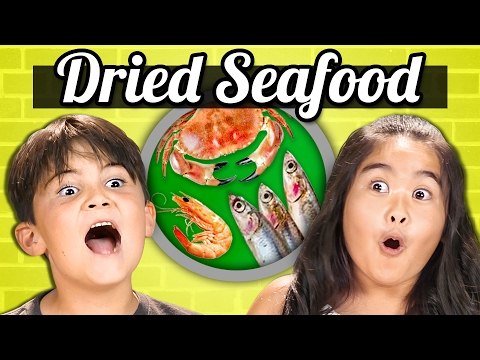 KIDS vs. FOOD - DRIED SEAFOOD (Shrimp, Squid, Sardines!!)