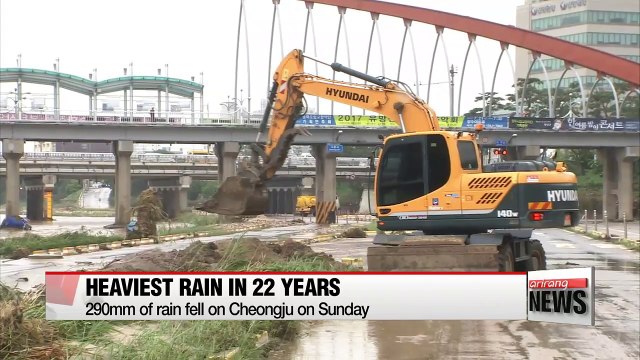 Torrential downpours hit Cheongju with extensive restoration process to take place