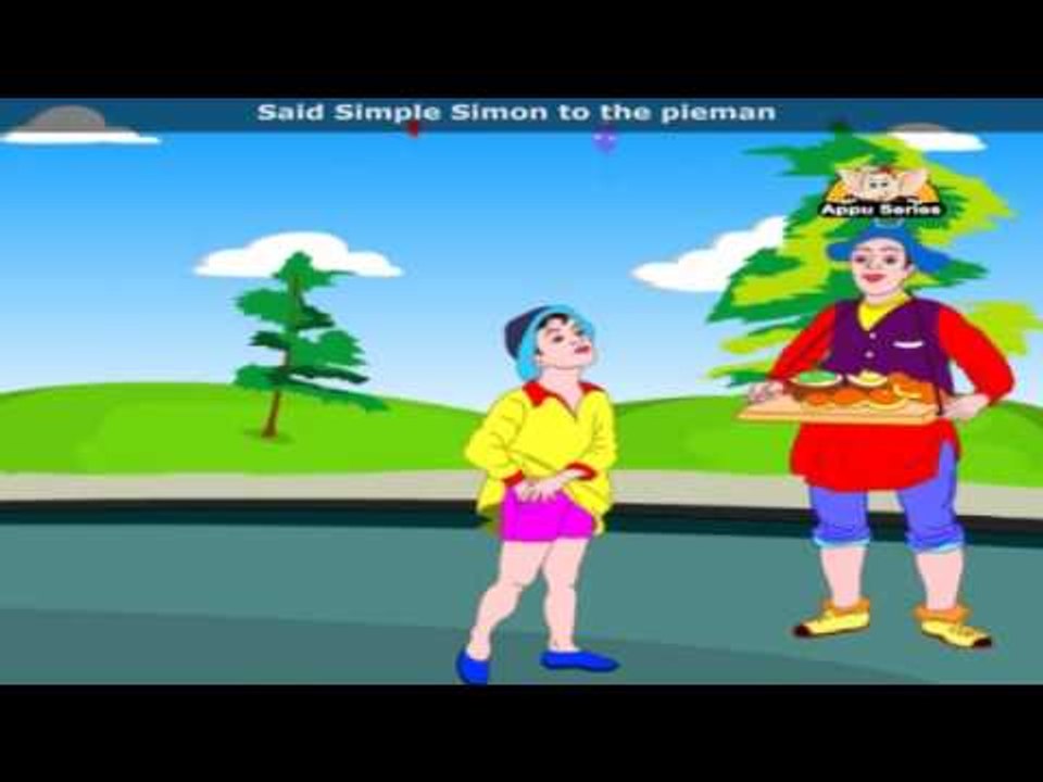 Simple Simon With Lyrics Nursery Rhyme Video Dailymotion