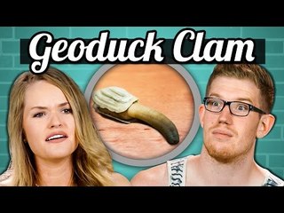 IS THAT WHAT I THINK IT IS?! | College Kids Vs. Food - Geoduck