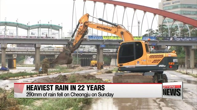 Torrential downpours hit Cheongju with extensive restoration process to take place
