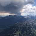 Smoke Rises from Wildfire in Alberta's Kootenay National Park