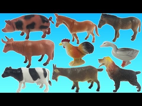 Farm Animals Toys | Toys To Real Life Animal for Kids | Fun Toddler Learn Animal
