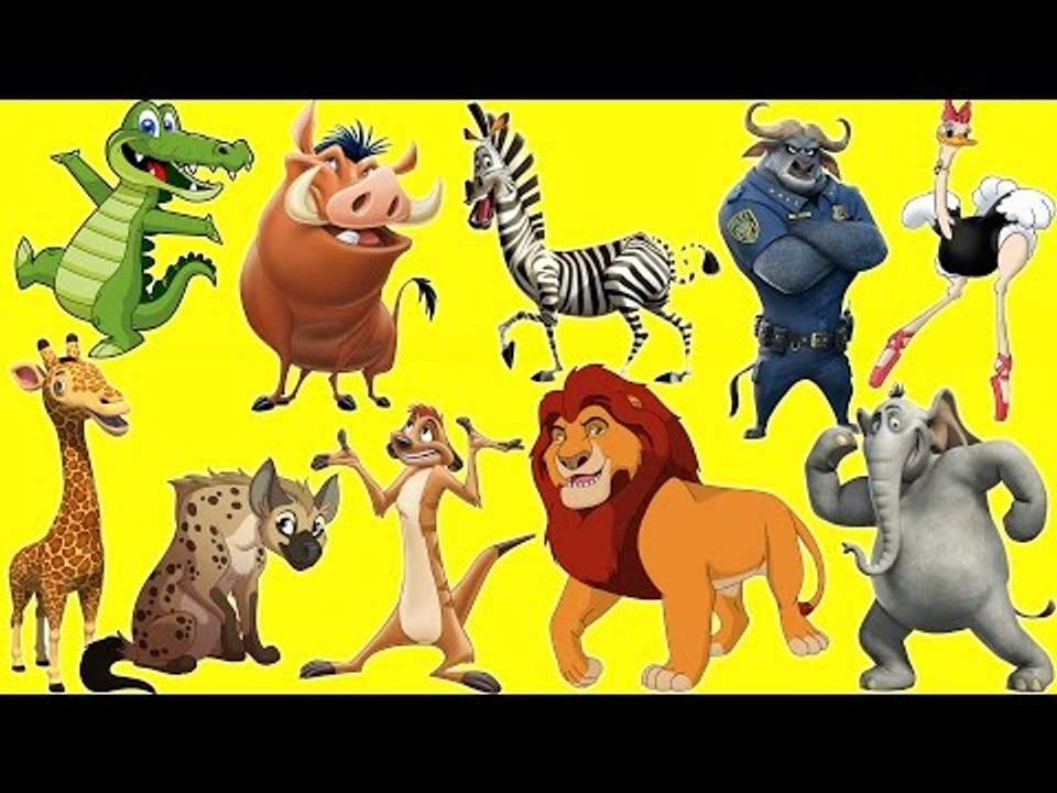 African Animals | Cartoon & Real Animals for Children | Wild Animals Names  and Sounds - Video Dailymotion