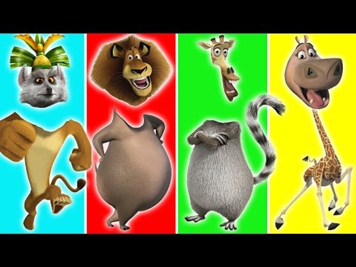Madagascar Animals with Wrong Heads | Wild Animals Finger Famlily Action  Song, Nursery Rhyme - Video Dailymotion