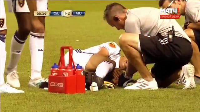 RED CARD - Antonio Valencia - Real Salt Lake vs Manchester United 1-2 18.07.2017