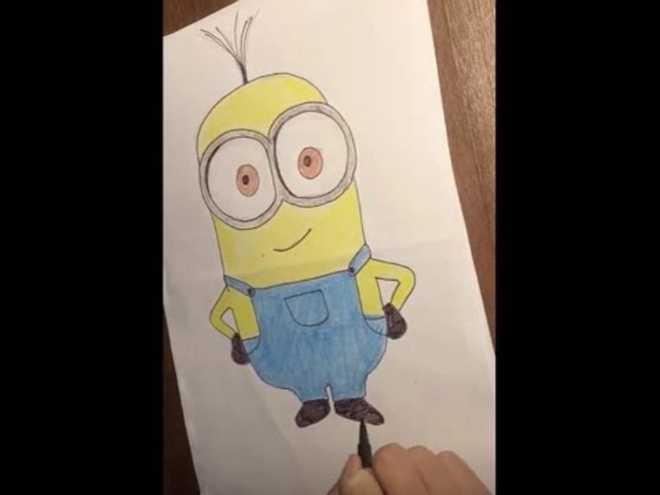 Hướng dẫn vẽ minion cực đẹp