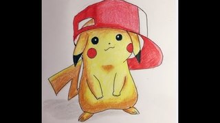 How To Draw cute Pikachu  with skill very easy