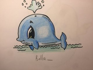 Drawing : How to draw the dolphin Step by step - For Kids- Hướng dẫn vé cá heo đáng yêu