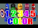 Learn Colors Numbers With Lego SuperHeroes for Kids & Toddlers! Learning Colors Video for Children!