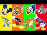 Wrong Heads Tom and jerry Dnald Duck Mickey Mouse Finger Family Nursery Rhymes
