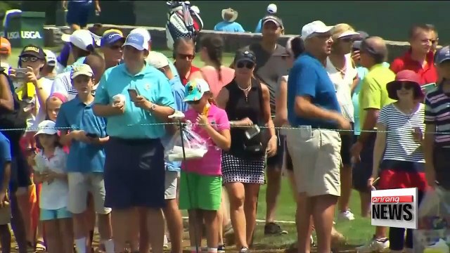 Trump's appearance at U.S. Women's Open sparks protests