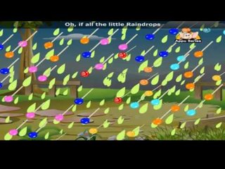 If All the Little Raindrops with Lyrics - Nursery Rhyme