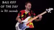Bass riff of the day in 30 seconds giorno 214 Francis Rocco Prestia