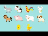 Learn Farm Animals for Kids | Fun in the Farm - Fun Toddler Learn Animals