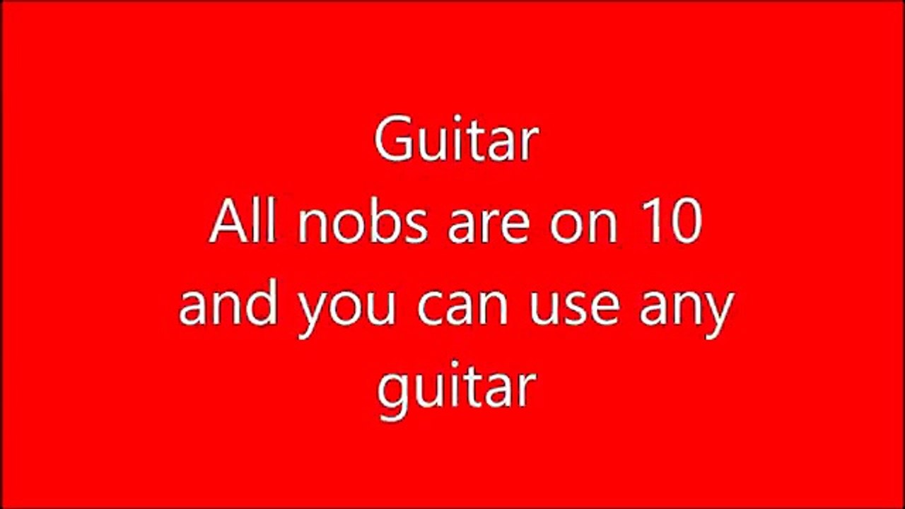 Malcolm and Angus Young Amp and Guitar Settings on Fender Mini Amp and any Guitar