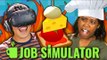 JOB SIMULATOR: CHEF - VR HTC Vive (Teens React: Gaming)