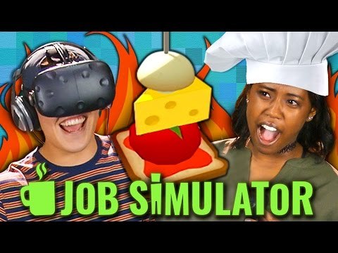 JOB SIMULATOR: CHEF - VR HTC Vive (Teens React: Gaming)