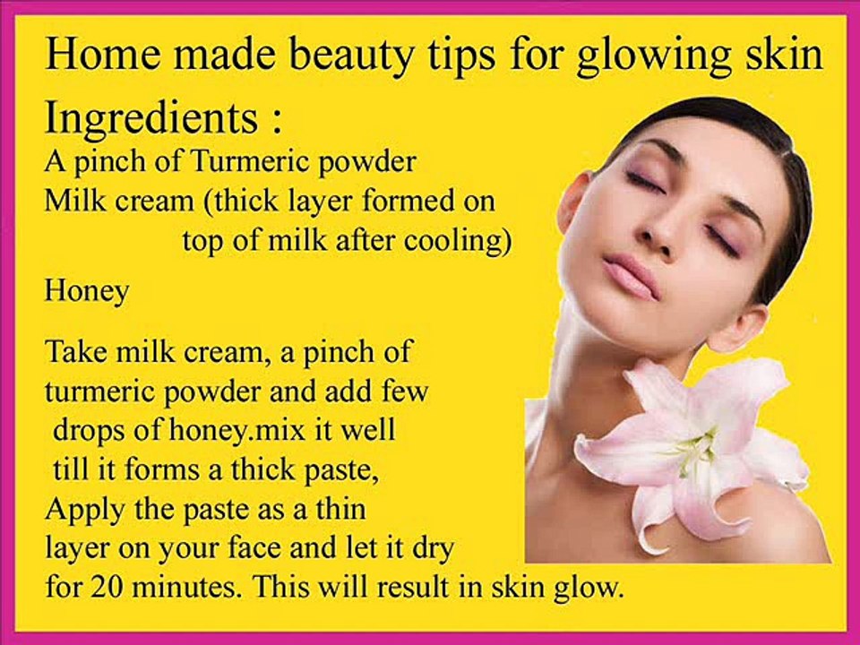 Beauty Tips FOR GLOWING SKIN in  English