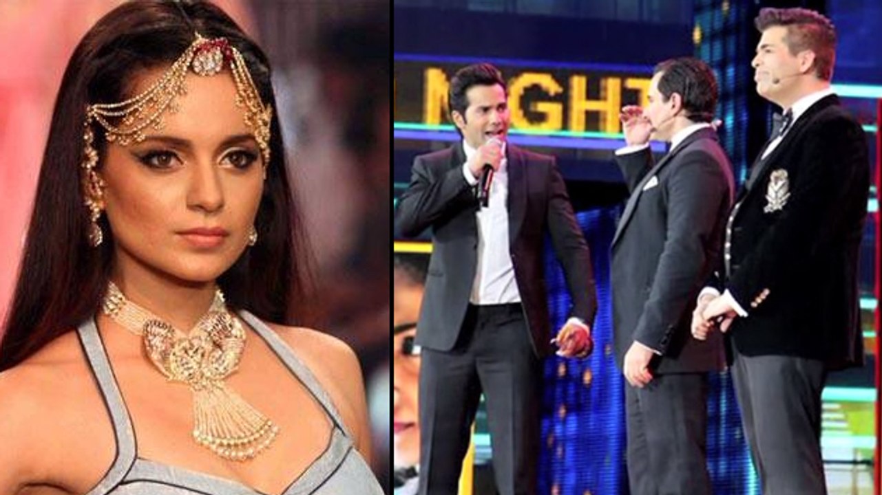 Karan Johar, Saif Ali Khan & Varun Dhawan Slam Kangana Ranaut At IIFA 2017
