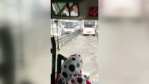 İstanbul’da sağanak yağış ve fırtına böyle görüntülendi