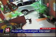 Policía captura a avezado delincuente 'roba casas' en el Centro de Lima