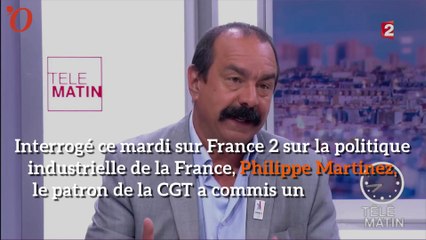 Le lapsus de Philippe Martinez sur la ministre du Travail