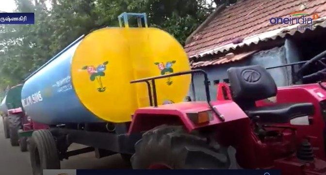 Villagers Blocked Water Lorries In krishnagiri-Oneindia Tamil