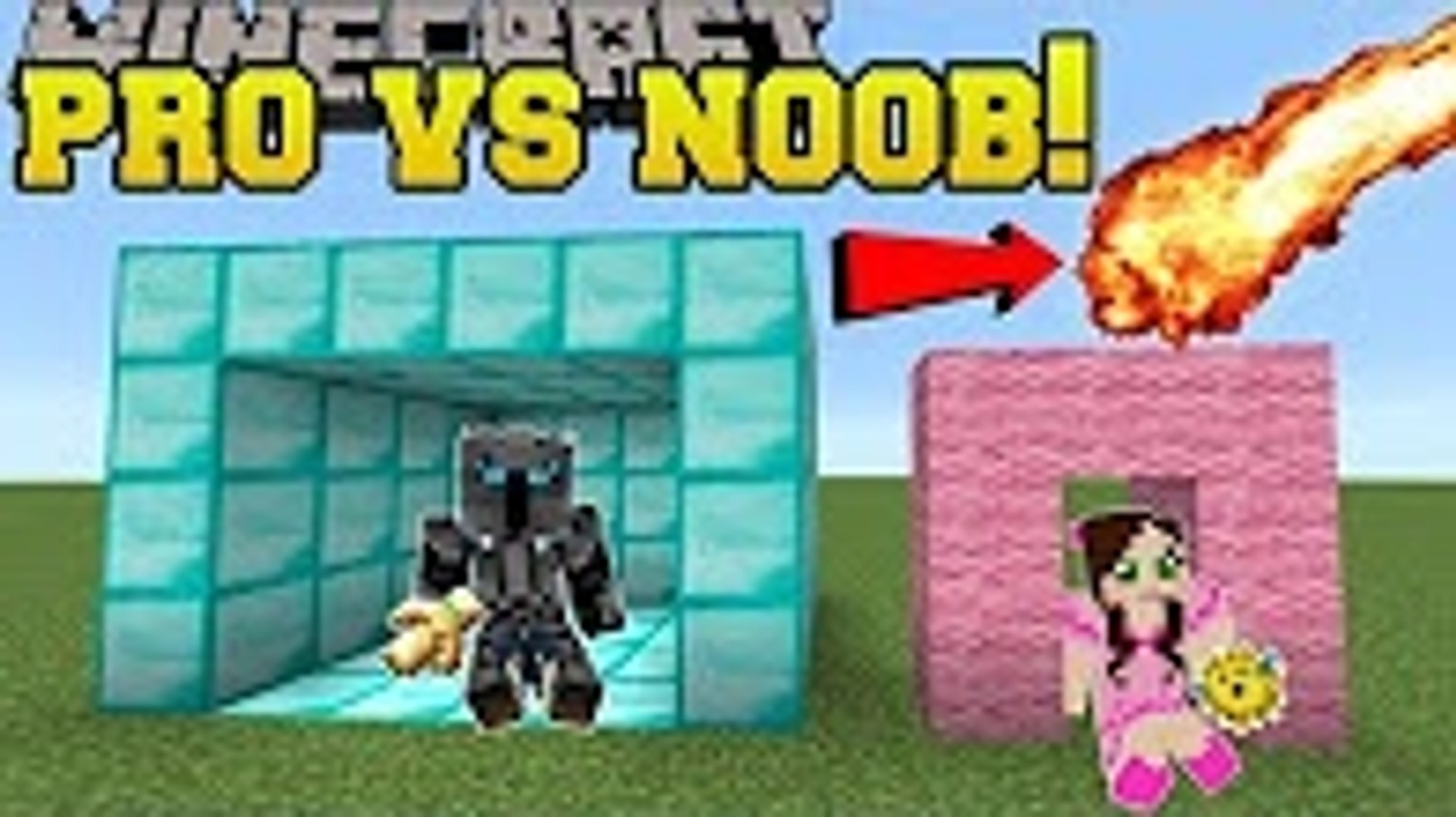 Popularmmos Minecraft Noob Vs Pro Survive The Disasters Mini Game - popularmmos roblox survive the disasters