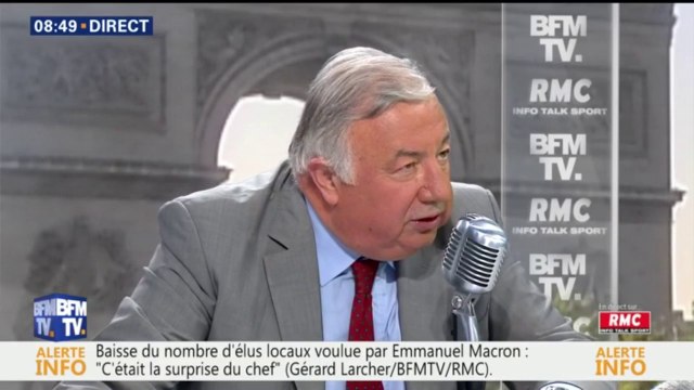 Larcher: La baisse du nombre d'élus locaux, ça c'était la surprise du chef