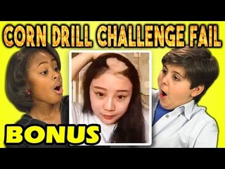 Kids React to Corn Drill Challenge Fail (Bonus #149)