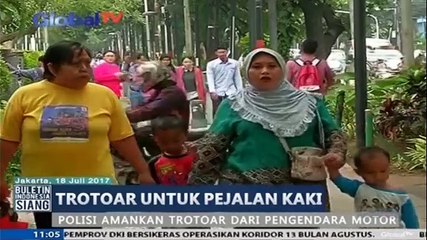 Polisi Disiagakan untuk Tertibkan Trotoar dari Pemotor