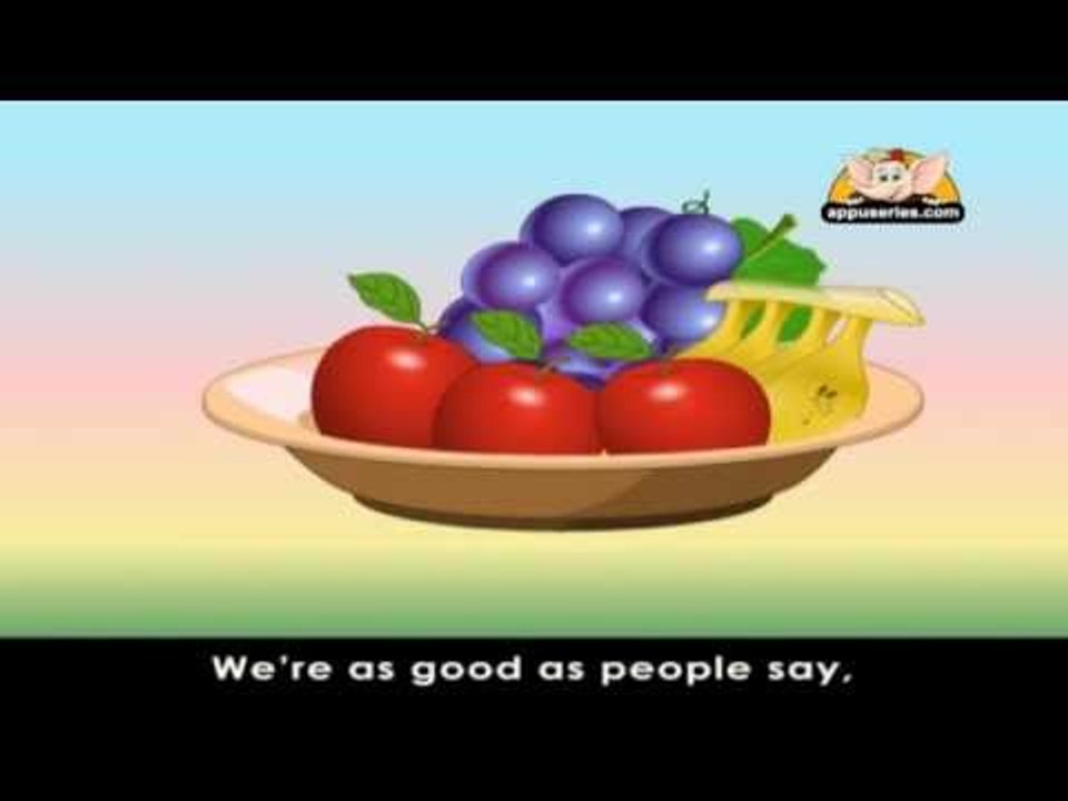 Rhymes for Learning English with Lyrics - Fruits