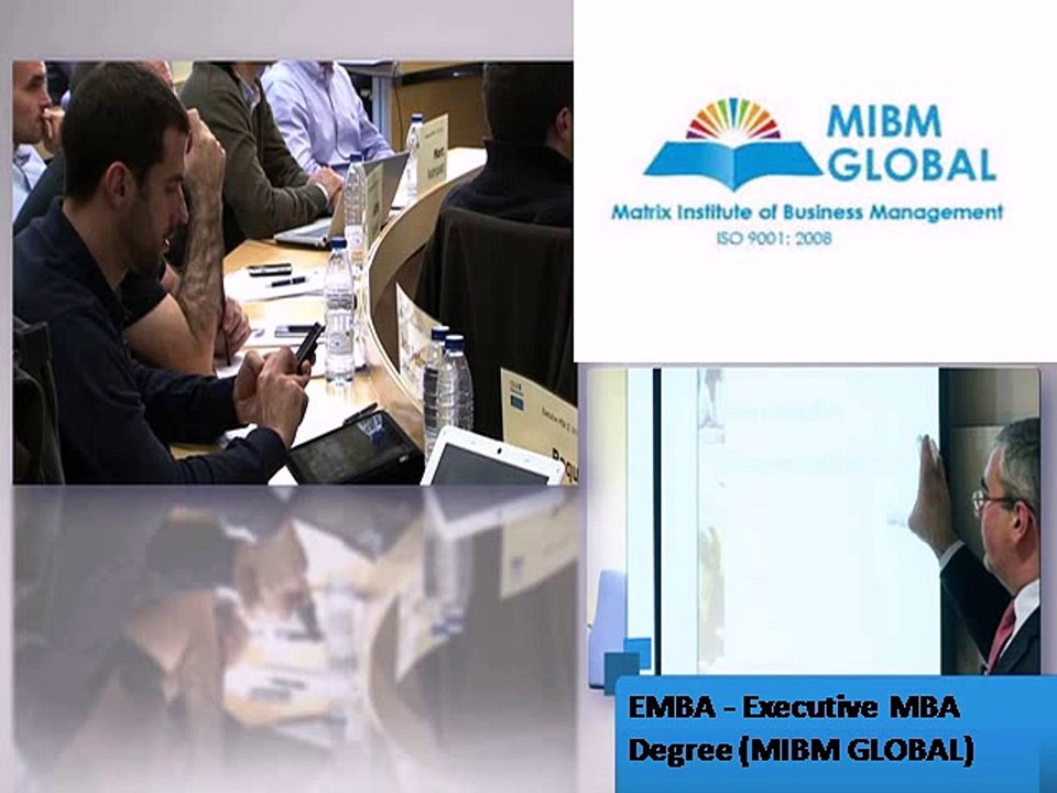 Just now EMBA - Executive MBA Degree