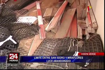 Costa Verde: así de descuidada luce límite entre San Isidro y Miraflores