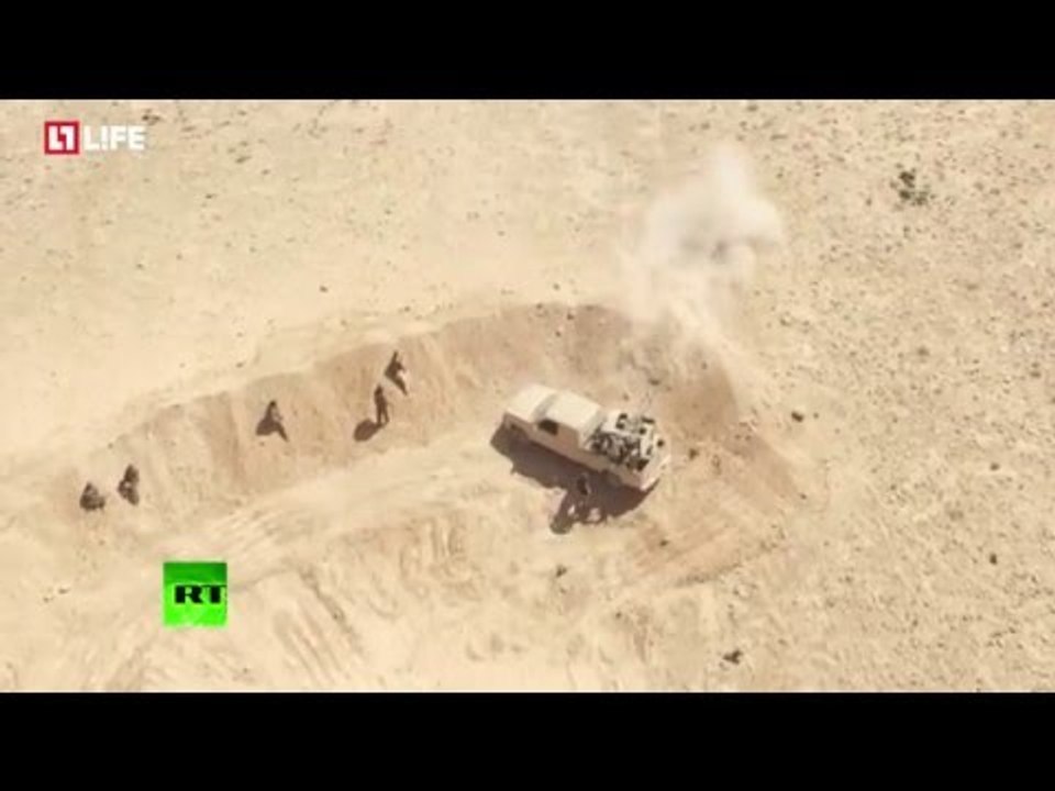 Drone buzzes Syrian Army advance on ISIS positions near Damascus