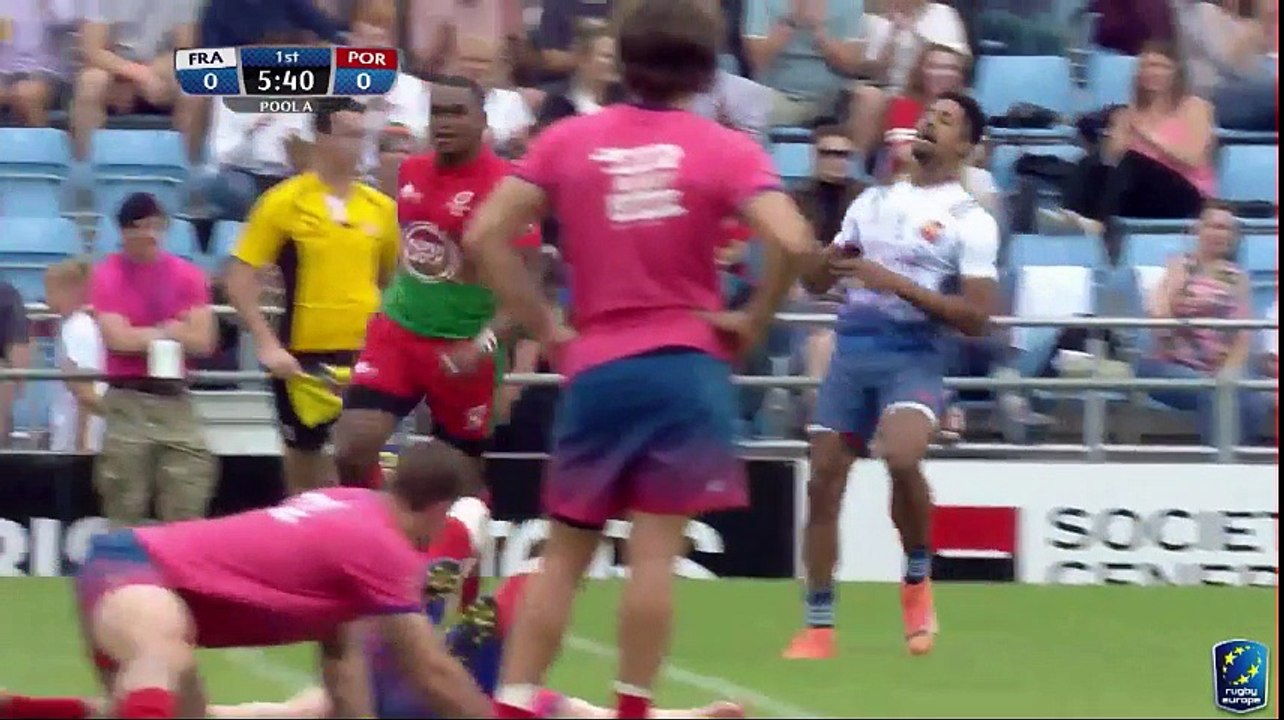 Match spectaculaire entre France 7 et le Portugal au Exeter 7s