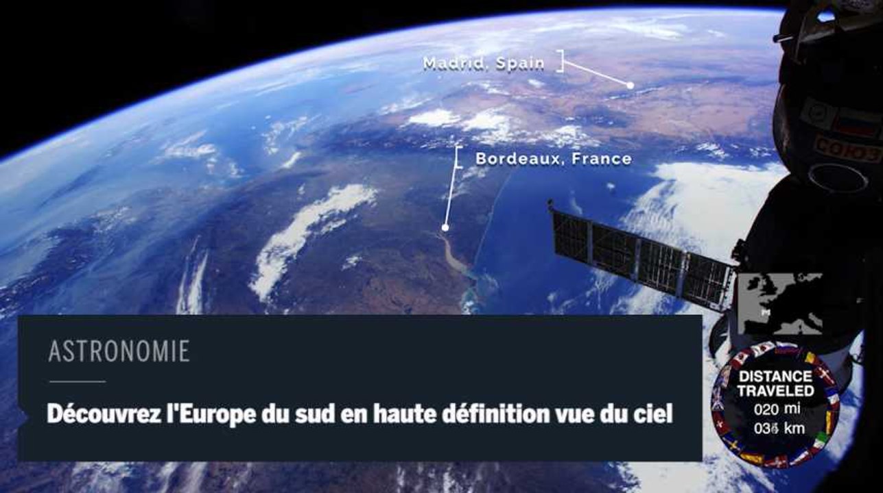 La Nasa filme l'Europe en haute définition