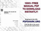 Manual Dsc Hx100v En Espanol
