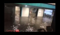 Bayrampaşa metro istasyonunu sel suları bastı