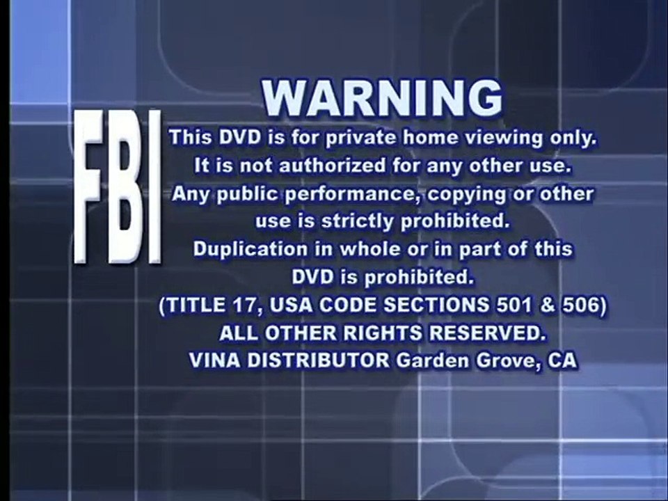Vina Distributor (2000, with FBI warning)