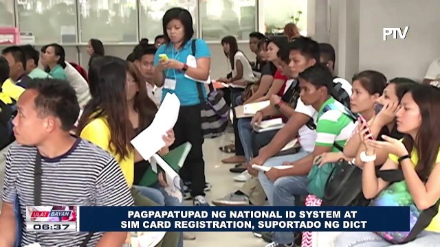Pagpapatupad ng National ID System at sim card registration, suportado ng DICT