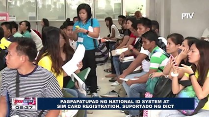 Pagpapatupad ng National ID System at sim card registration, suportado ng DICT