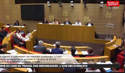 Réforme renforçant le dialogue social - Les matins du Sénat (18/07/2017)