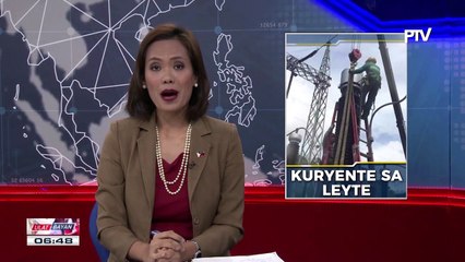 DOE, tiniyak na patuloy ang rehabilitasyon ng kuryente sa Region 8 at Bohol