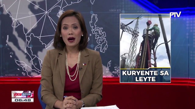 DOE, tiniyak na patuloy ang rehabilitasyon ng kuryente sa Region 8 at Bohol
