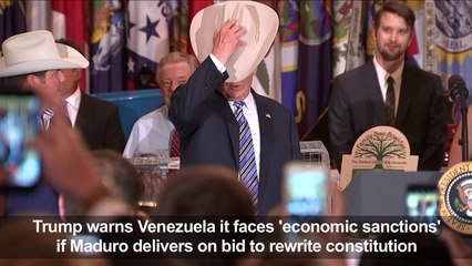 Trump threatens Venezuela with 'economic actions'