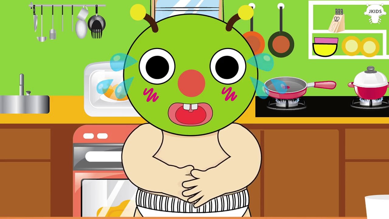 むしむしくん トイレトレーニング アニメ ❤ 食べる アップル, バナナ, スイカ ❤ こども...