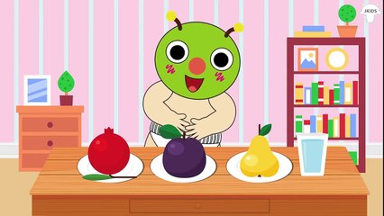 むしむしくん アニメ ❤ 食べる 果物 ザクロ, 梨, 梅 ❤ トイレトレーニング ❤ 赤ちゃん笑う、喜ぶ、泣きやむ ❤ 子供向けアニメ